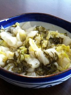 白菜とめかぶの酢の物-レシピのメイン写真