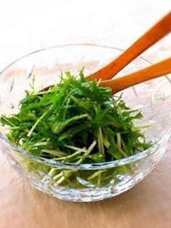 ルッコラみたいな水菜のサラダ-レシピのメイン写真