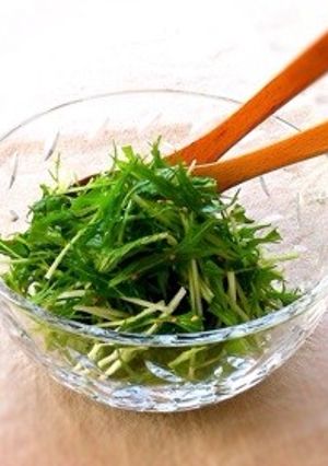 ルッコラみたいな水菜のサラダ-レシピのメイン写真