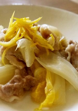 豚バラと白菜のゆず風味ニンニク蒸し-レシピのメイン写真