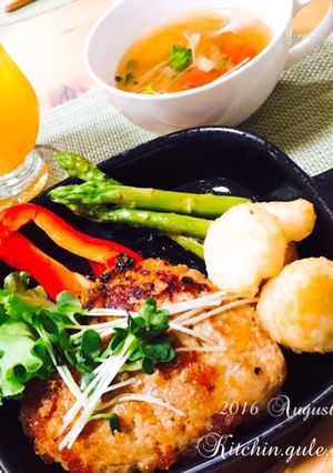 玉ねぎを炒めない、和風ハンバーグ♥-レシピのメイン写真
