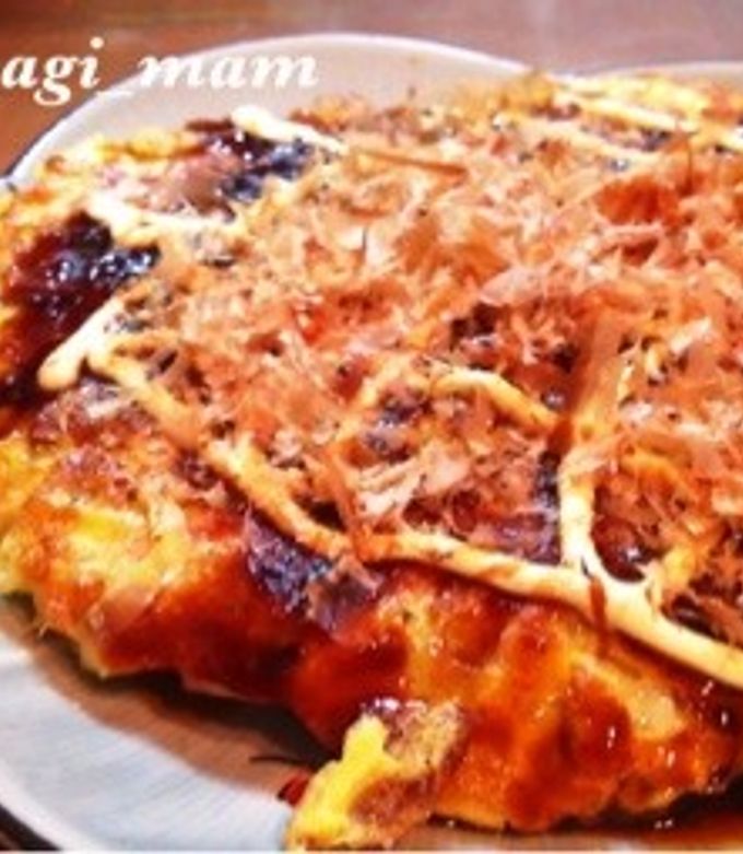 超簡単★子供が喜ぶ★お好み焼き風オムレツ-レシピのメイン写真