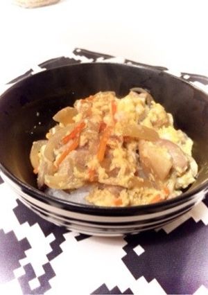簡単★めんつゆで具だくさん親子丼-レシピのメイン写真