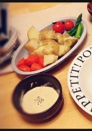 ソースが決め手！冷え改善簡単5分温野菜♡-レシピのメイン写真