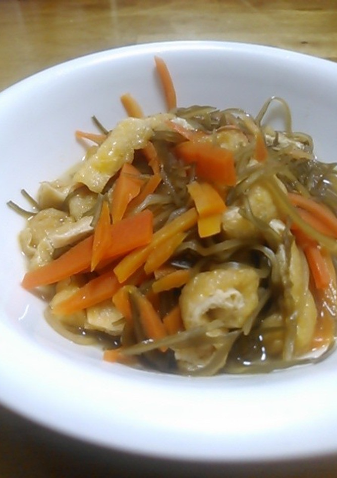 刻み昆布と油揚げの煮物-レシピのメイン写真