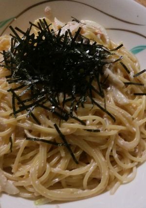 子ども大好きタラコクリームパスタ-レシピのメイン写真