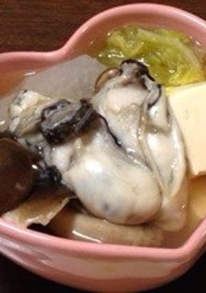 ぷりぷり牡蠣とジャンボしめじのお鍋-レシピのメイン写真