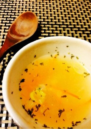 【5分】塩麹とオリーブオイルのスープ-レシピのメイン写真
