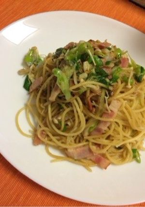 たっぷりきのことネギの和風パスタ-レシピのメイン写真