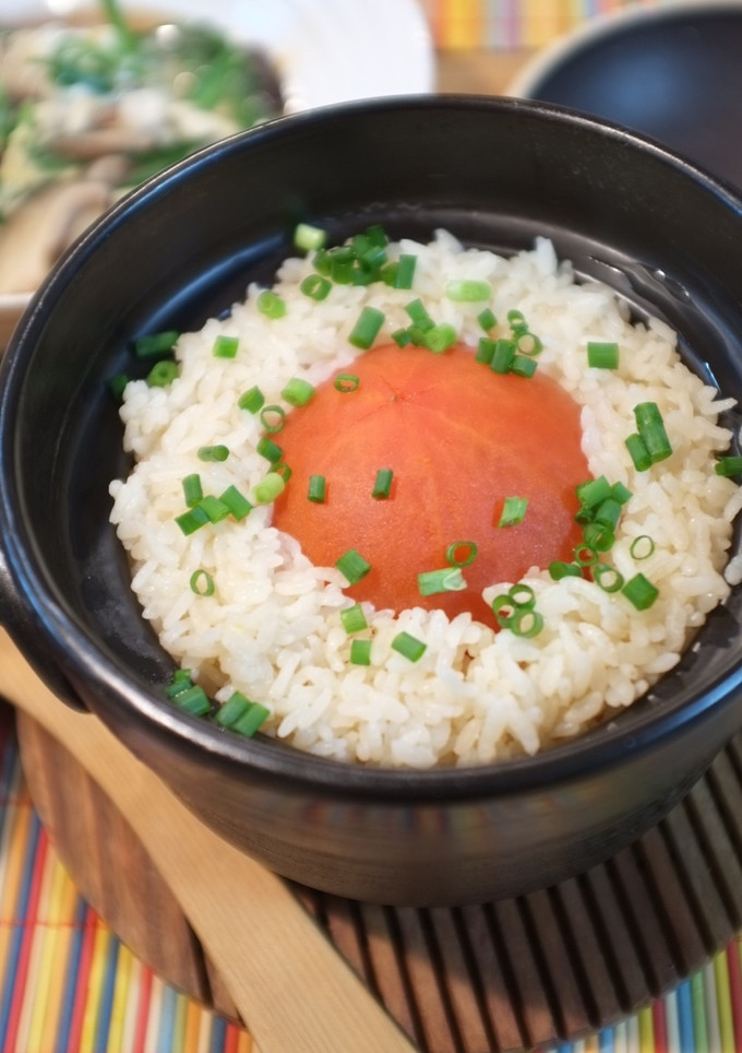 丸ごとトマトの炊き込みごはん（和風だし）-レシピのメイン写真