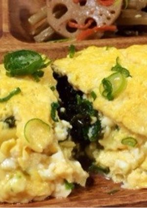 岩海苔たっぷり お豆腐オムレツ-レシピのメイン写真
