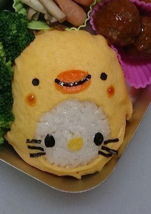 キティちゃん☆ひよこちゃんの被りもの-レシピのメイン写真