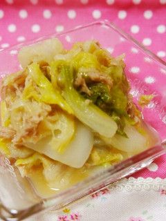 お手軽一品プラス☆白菜のシーチキン煮込み-レシピのメイン写真