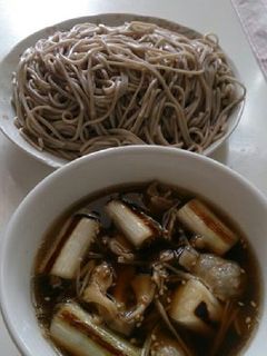 豚バラ肉とキノコのつけ蕎麦-レシピのメイン写真