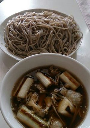 豚バラ肉とキノコのつけ蕎麦-レシピのメイン写真