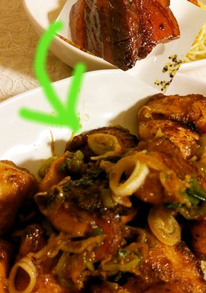 豚の角煮の煮汁で♪鶏肉の揚げ炒め-レシピのメイン写真