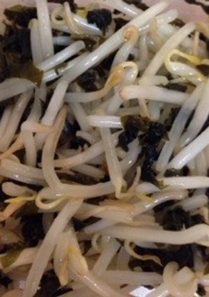 レンジDE簡単もやししそわかめふりかけ♪-レシピのメイン写真