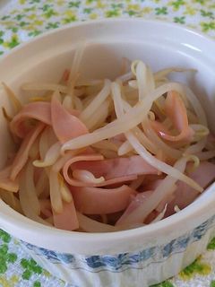【簡単副菜】もやしとハムの辛子和え-レシピのメイン写真
