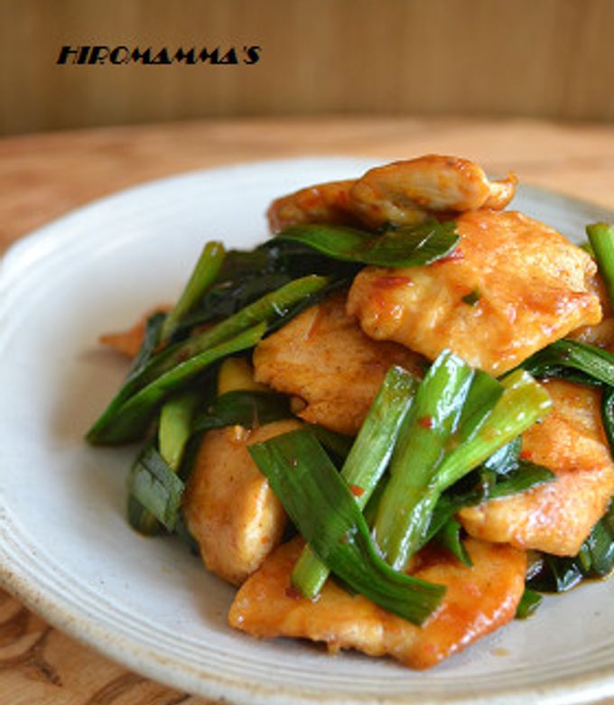 鶏ささみとニラのピリ辛豆板醤炒め by HIROマンマ 【クックパッド