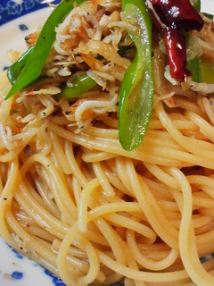 小エビ・しらす・ネギのペペロン風パスタ◎-レシピのメイン写真