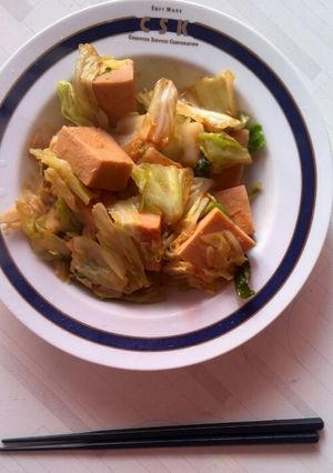 高野豆腐とキャベツの味噌炒め-レシピのメイン写真