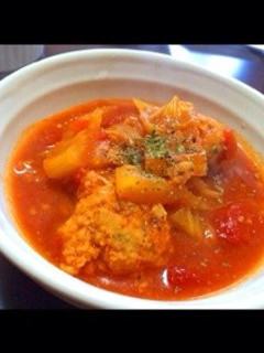 白菜のトマトスープ-レシピのメイン写真