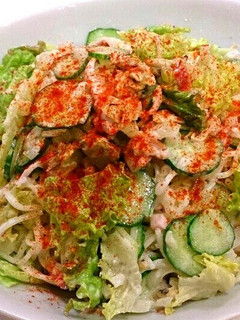 祖母秘伝の味!うーめん(そうめん)サラダ-レシピのメイン写真