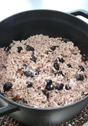 ストウブ de 黒豆入り玄米ご飯-レシピのメイン写真