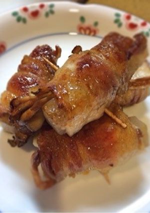 ご飯が進む！豚バラまきまき！-レシピのメイン写真