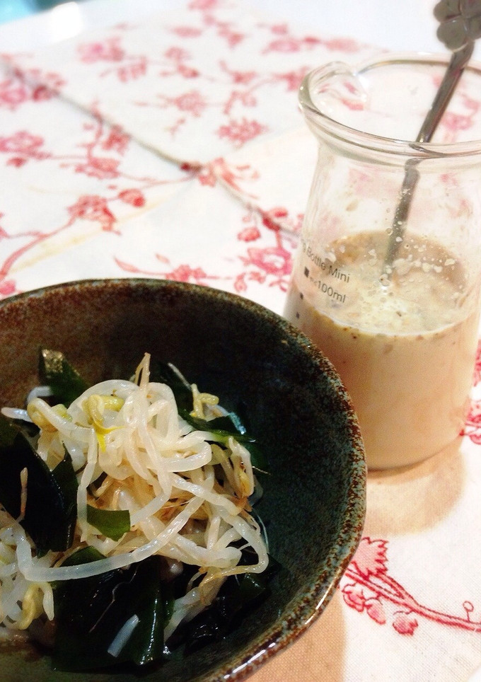 火を使わず♪もやしとわかめの豆乳あえ-レシピのメイン写真
