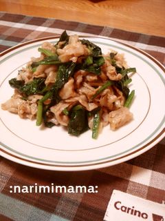 簡単♪豚バラほうれん草のオイスター炒め-レシピのメイン写真