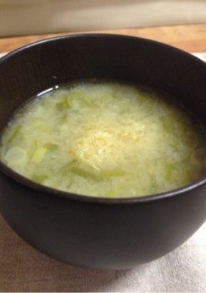 長ねぎたっぷり炒めのお味噌汁-レシピのメイン写真