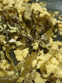 やみつき!給食にも出てた高菜のあま卵とじ-レシピのメイン写真