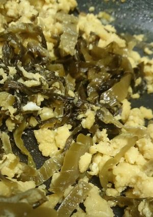 やみつき！給食にも出てた高菜のあま卵とじ-レシピのメイン写真