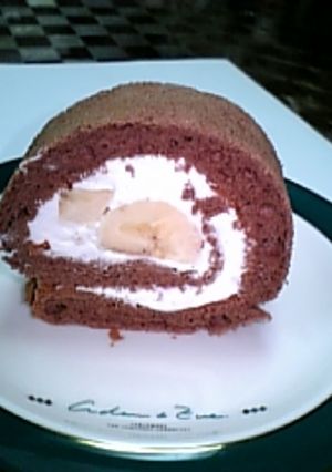 チョコバナナロール-レシピのメイン写真