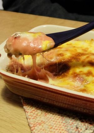 バレンタインに♪ピンクポテトグラタン-レシピのメイン写真