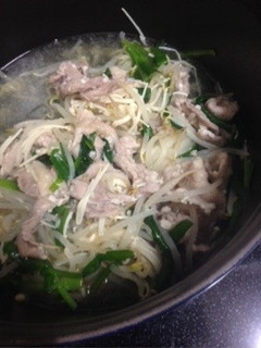 ⭐︎もやしと豚肉の塩麹蒸し煮⭐︎-レシピのメイン写真