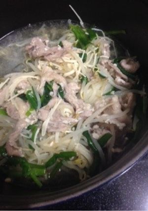 ⭐︎もやしと豚肉の塩麹蒸し煮⭐︎-レシピのメイン写真