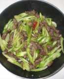 牛肉セロリさっぱり炒め♪簡単レシピ