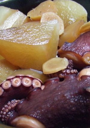 ☆蛸と大根の煮物☆-レシピのメイン写真