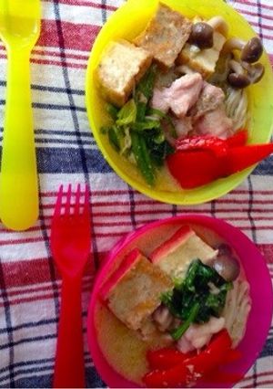 【山ごはん】グリーンカレー鍋〜〆はタイ麺-レシピのメイン写真