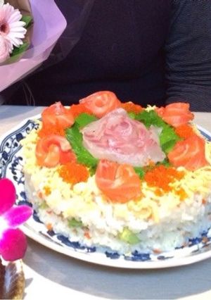バースデー寿司ケーキ♬-レシピのメイン写真