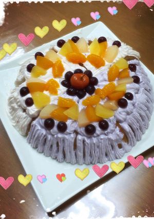 炊飯器で!紫陽花ケーキ-レシピのメイン写真