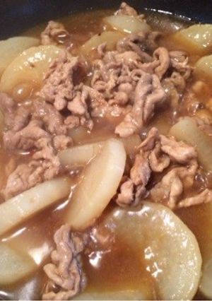 豚こま大根の甘辛煮-レシピのメイン写真