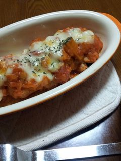肉団子のトマトチーズ焼き-レシピのメイン写真