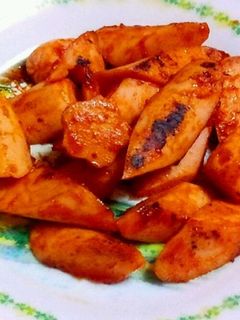 魚肉ソーセージケチャップ炒め-レシピのメイン写真