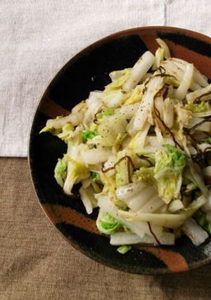 茹で白菜のあっさり塩昆布和え-レシピのメイン写真