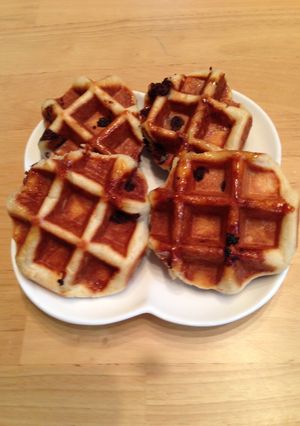 HＢで☆ 簡単焼き立てワッフル♪-レシピのメイン写真