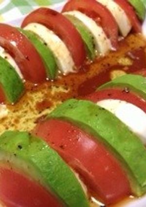 アボカドとトマトの和風カプレーゼ-レシピのメイン写真