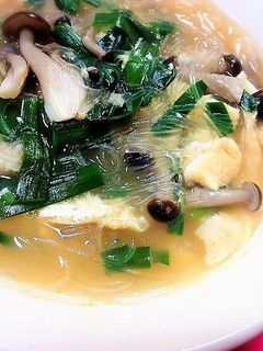 ニラと油揚げと春雨の中華煮♡-レシピのメイン写真